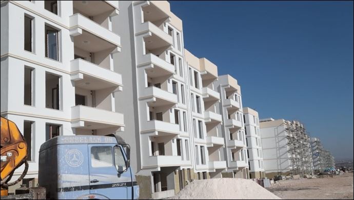 Eyyübiye’de Kentsel Dönüşüm Alanında Binalar Yükseliyor-(VİDEO)