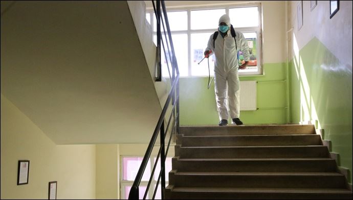 Haliliye Belediyesi, Okulları Dezenfekte Ediyor-(VİDEO)