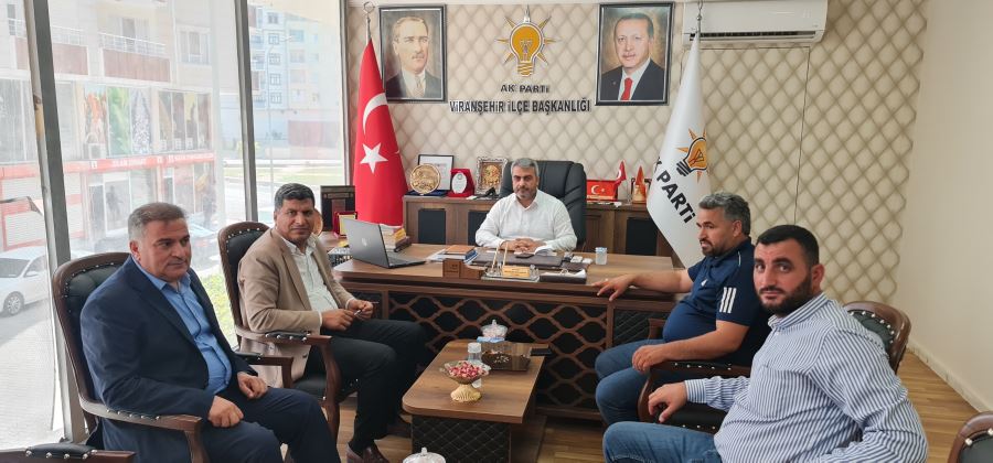 Başkan Özyavuz, Viranşehir ilçe başkanı Tekin ile bir araya geldi