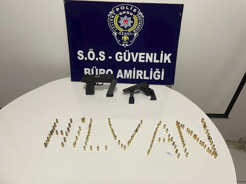 Hilvan’da silah ele geçirildi