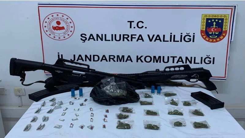 Şanlıurfa’da silah ve uyuşturucu operasyonu: 1 gözaltı