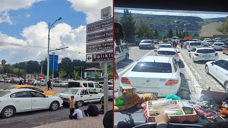 Şanlıurfa’da bayramda trafik çilesi