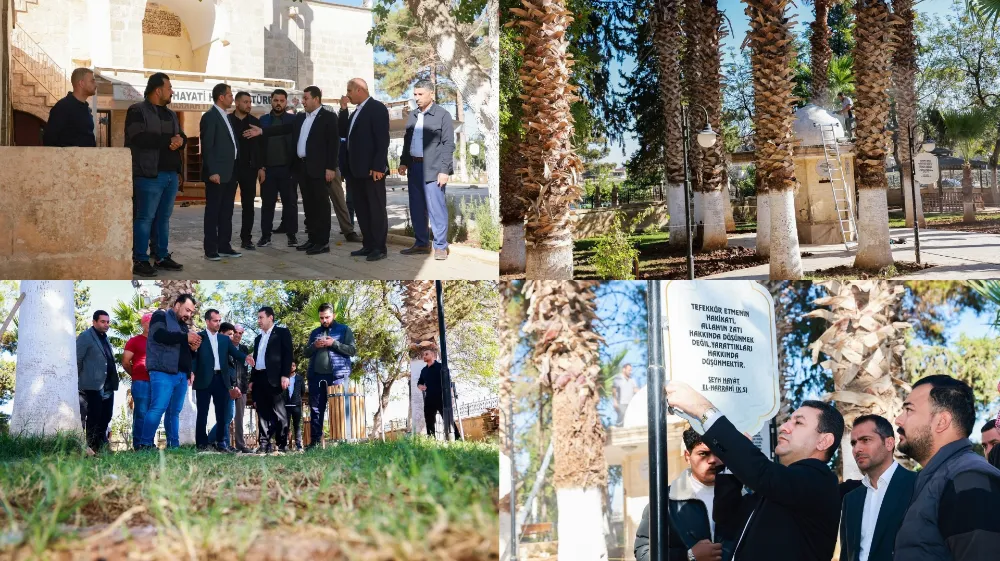 TARİHİ VE MANEVİ MEKANLARA ESTETİK DOKUNUŞ: HARRAN BELEDİYESİ ÇALIŞMALARA BAŞLADI