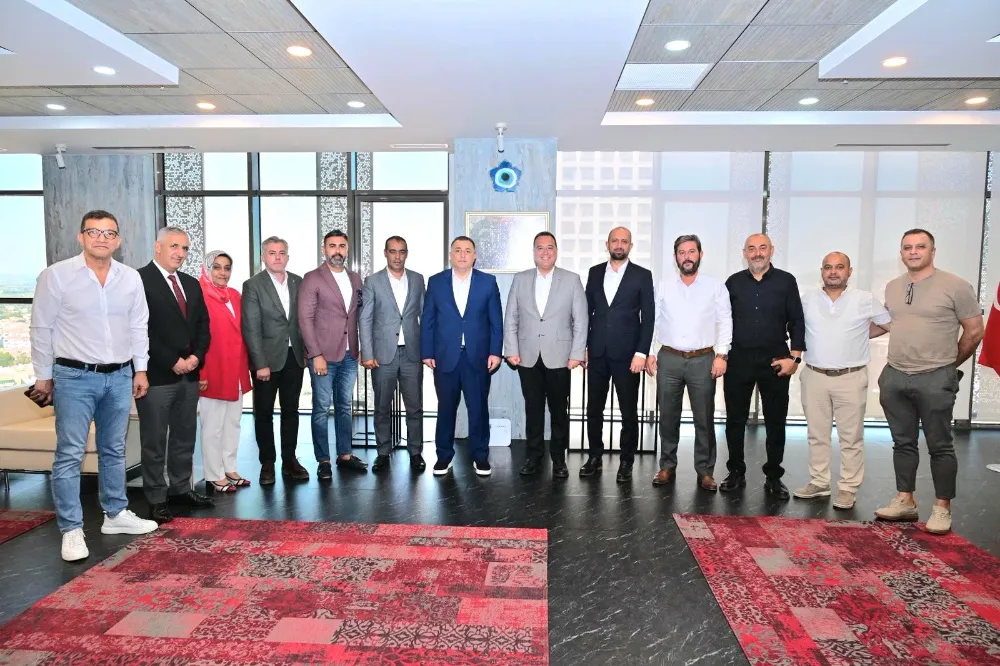 HAK-İŞ Heyeti, Manisa Büyükşehir Belediye Başkanı Besim Dutlulu
